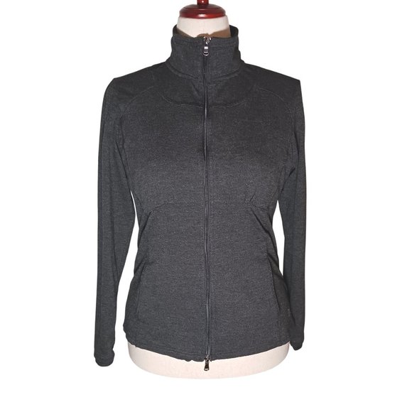 Everlast Athletic Womens Full-Zip Mock Neck‎ Jacket in Charcoal Gray, Size L - Picture 1 of 13